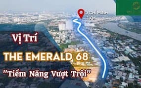 Vị trí The Emerald 68 Bình Dương