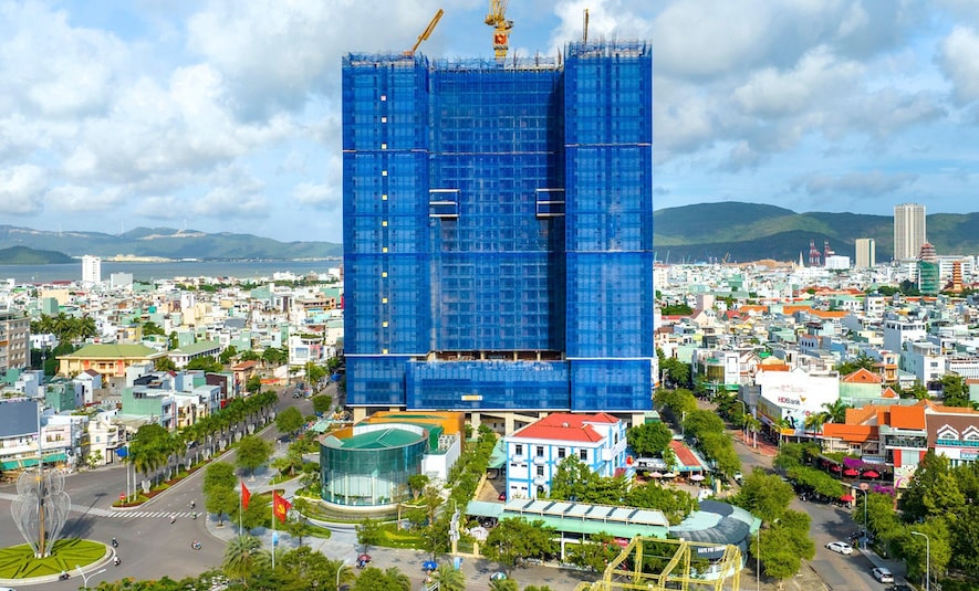 Grand Center Quy Nhon – Một trong những dự án đang được HTN đẩy mạnh thi công 